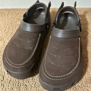 Crocs Yukon Vista II Men’s Clogs Slip On Espresso Brown Size 10 Adjustable Strap